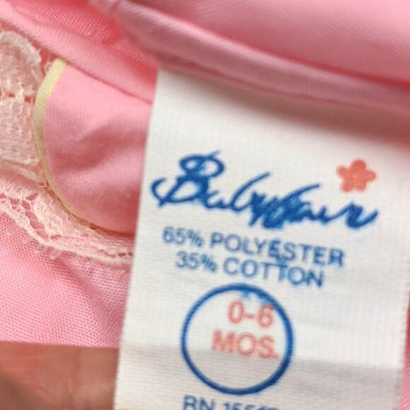 Vintage Babyfair Swing Top Baby Girls Size 0-6m Bright Pink - Picture 3 of 3